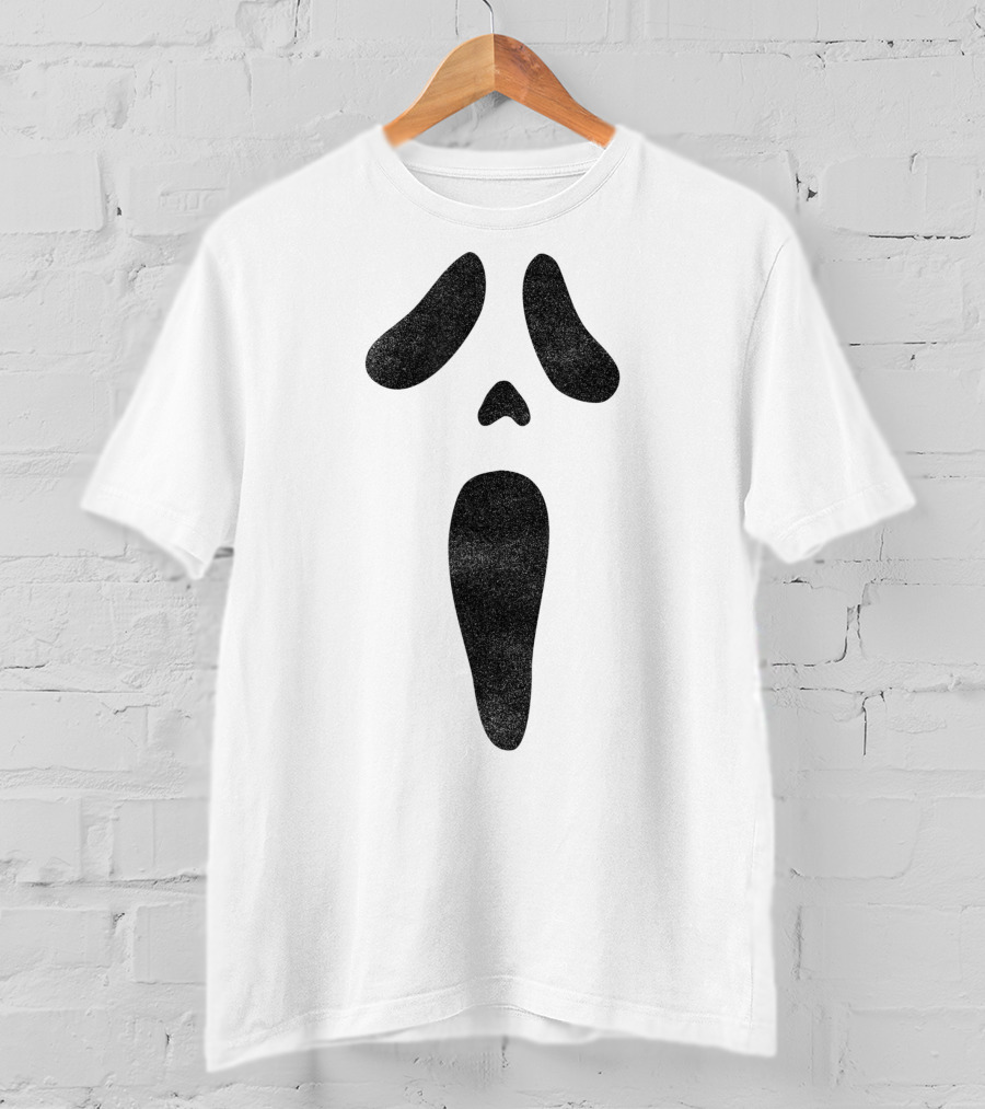Halloween Scary Ghost Face Mask T-Shirt