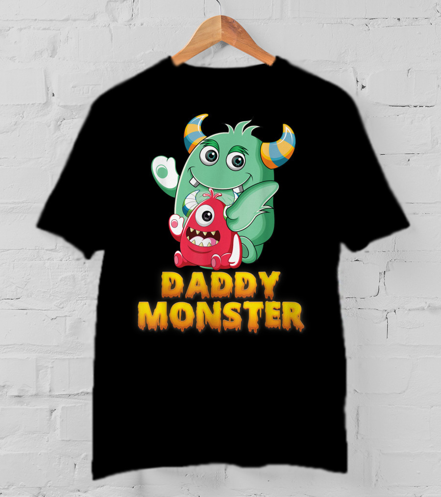 Daddy Monster Cute Cartoon Creatures T-Shirt