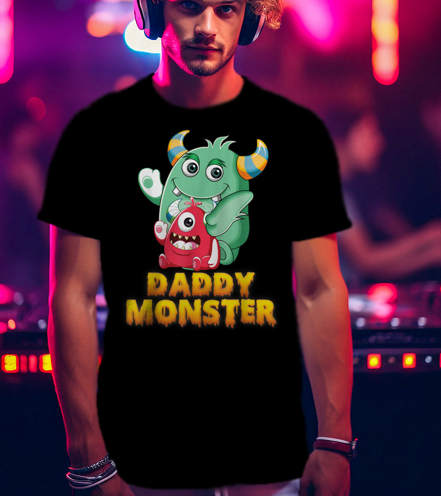 Daddy Monster Cute Cartoon Creatures T-Shirt