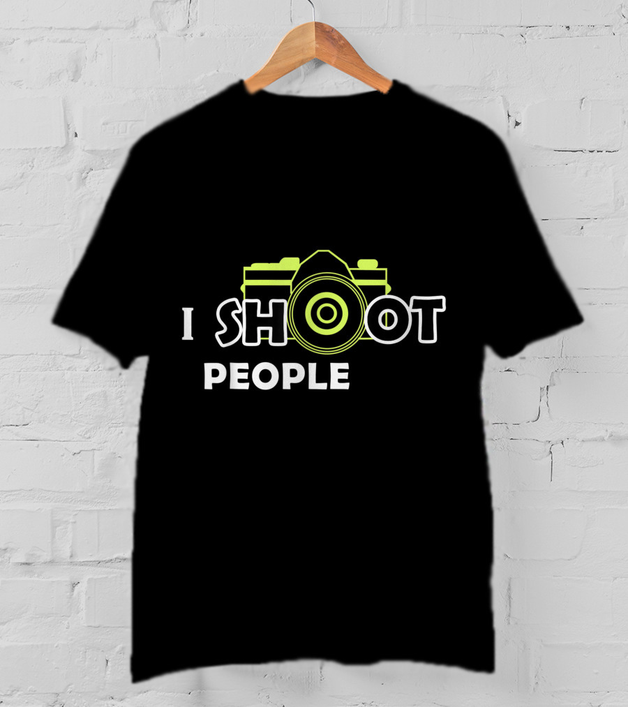 I Shoot People Camera Enthusiast Photography Humor T-Shirt