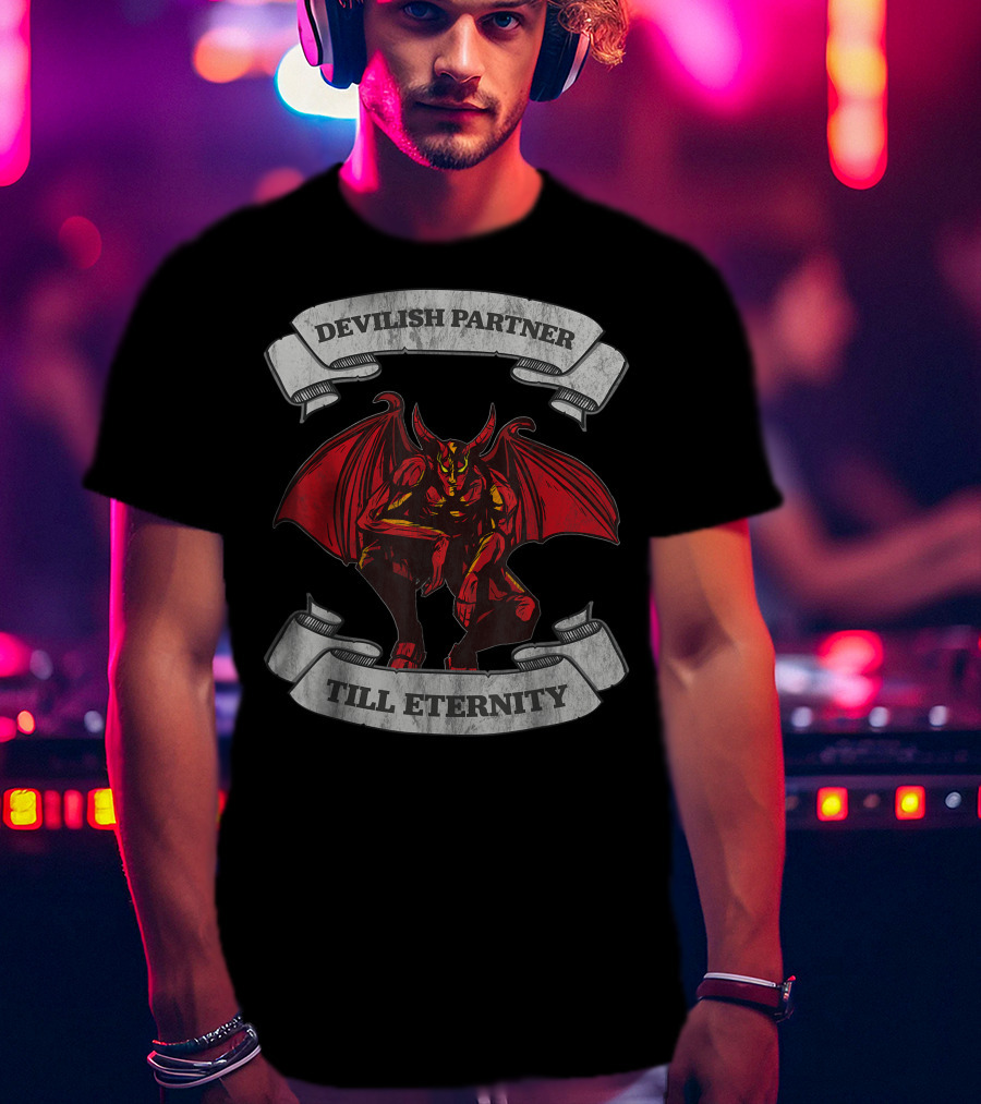 Devilish Partner Till Eternity Demon Couple T-Shirt