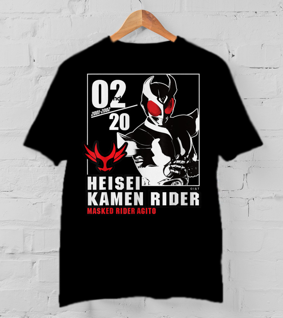 02nd 2001-2002 Heisei Kamen Rider Masked Rider Agito T-Shirt