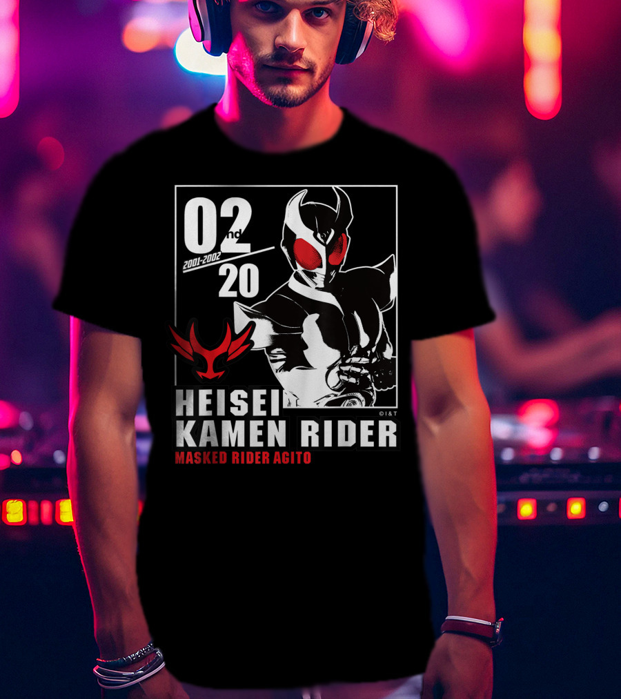 02nd 2001-2002 Heisei Kamen Rider Masked Rider Agito T-Shirt