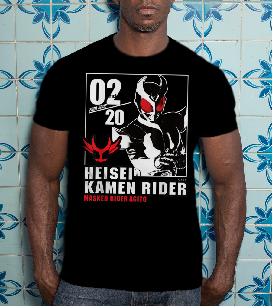 02nd 2001-2002 Heisei Kamen Rider Masked Rider Agito T-Shirt