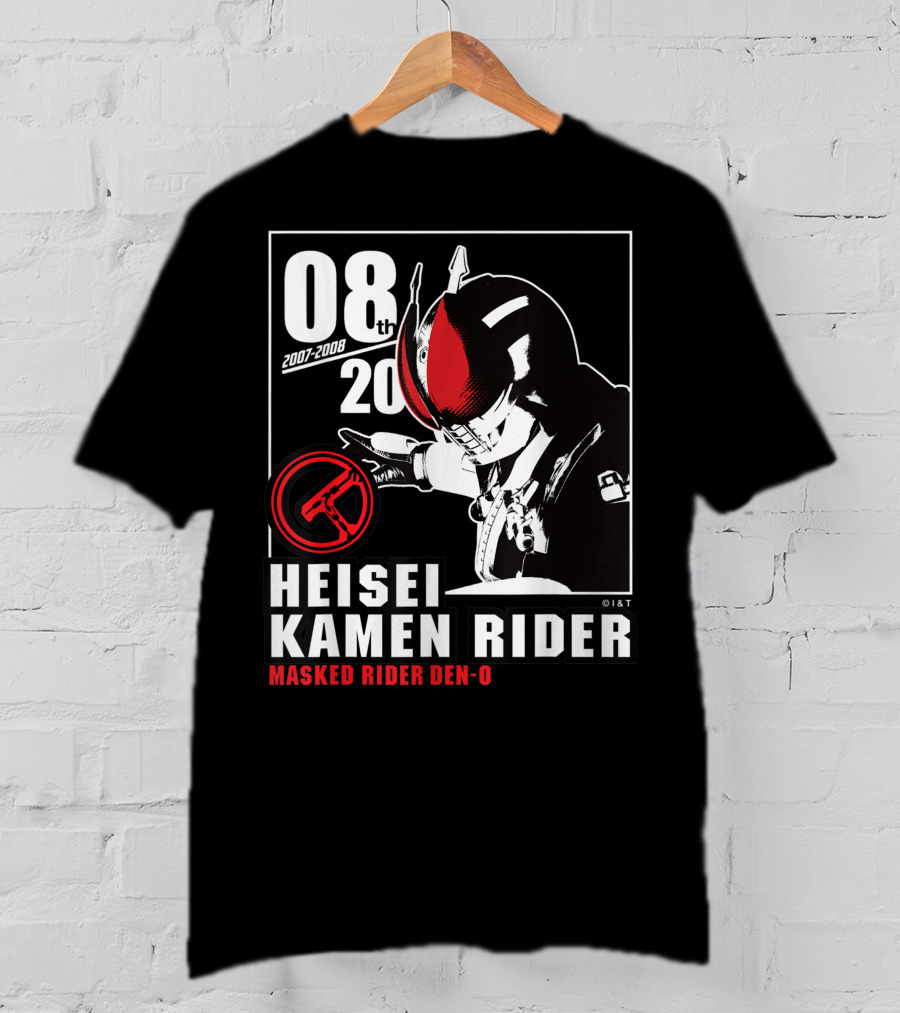 08th 2007-2008 Heisei Kamen Rider Masked Rider Den-O T-Shirt