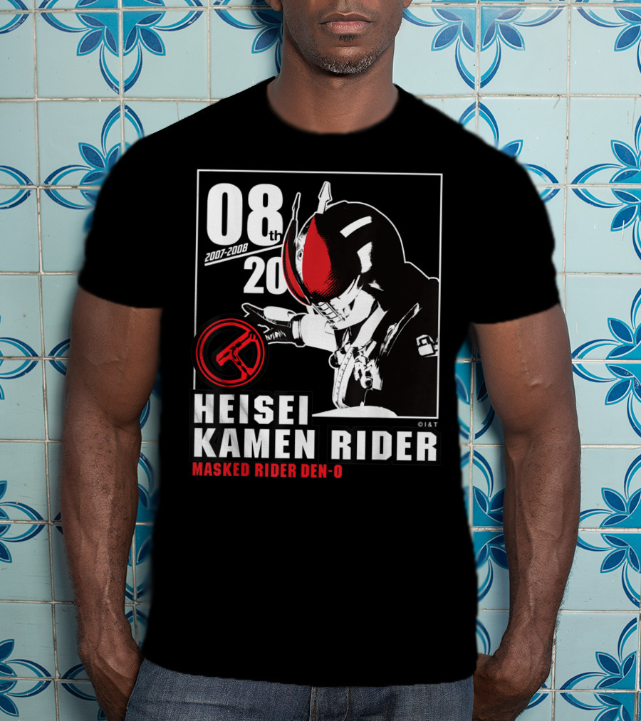 08th 2007-2008 Heisei Kamen Rider Masked Rider Den-O T-Shirt