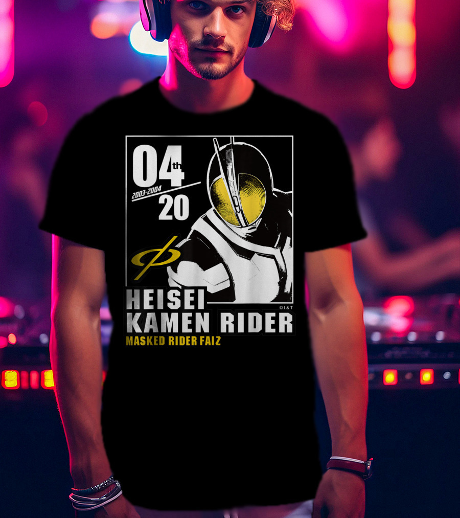 04 2003-2004 Heisei Kamen Rider Masked Rider Faiz T-Shirt