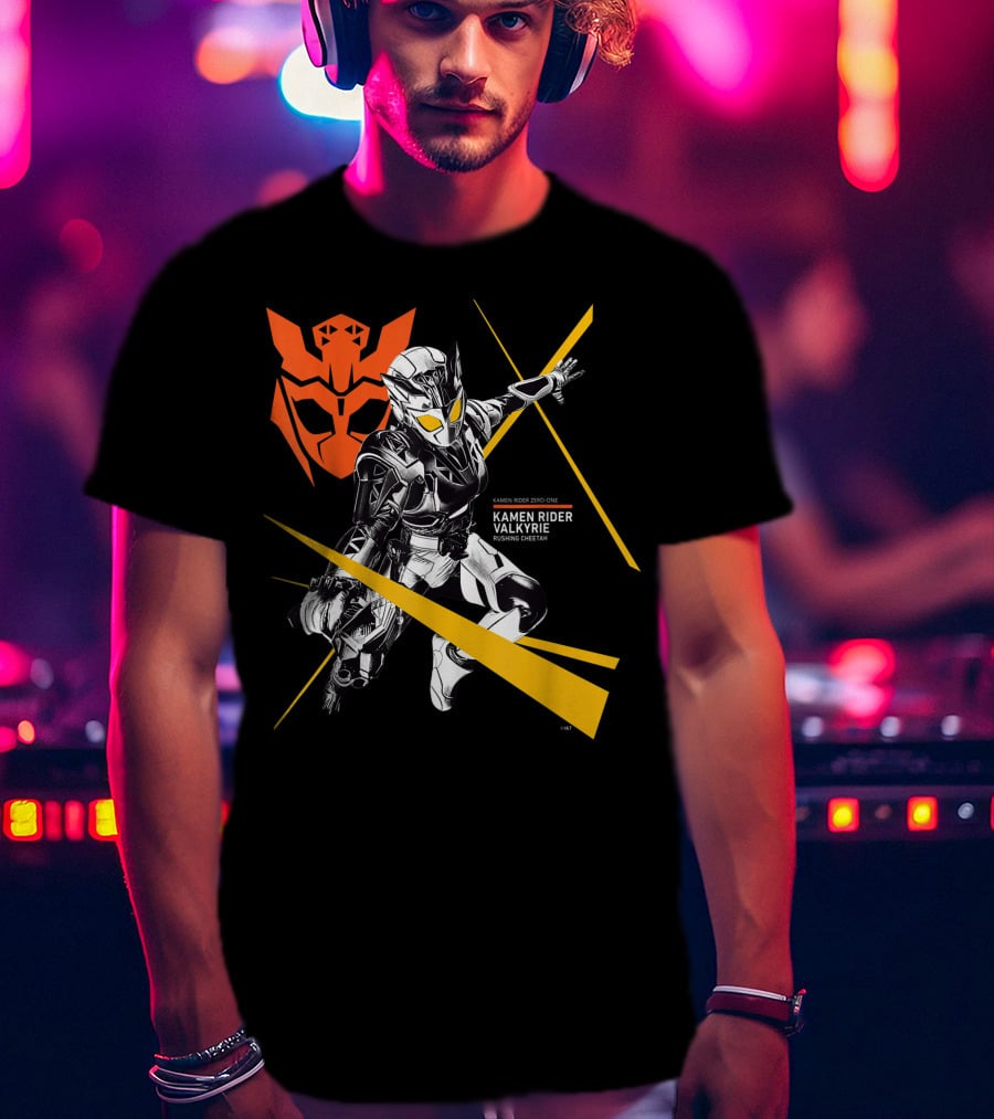 Kamen Rider Valkyrie Rushing Cheetah Zero-One Crossover T-Shirt