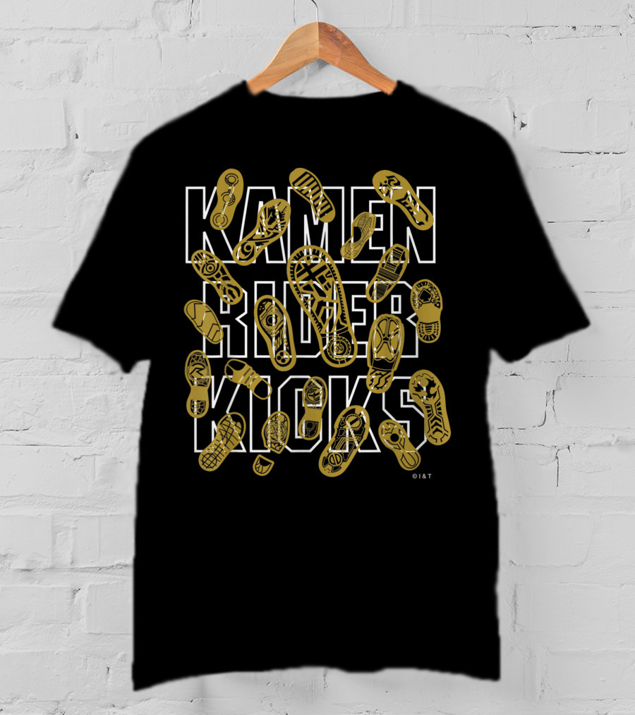 Kamen Rider Kicks Iconic Shoe Prints Collection T-Shirt