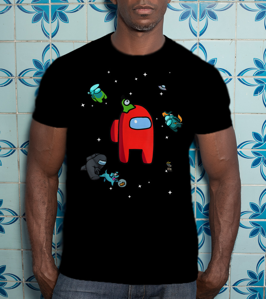Aliens Among Us Pets Crew Mate Space Adventure T-Shirt