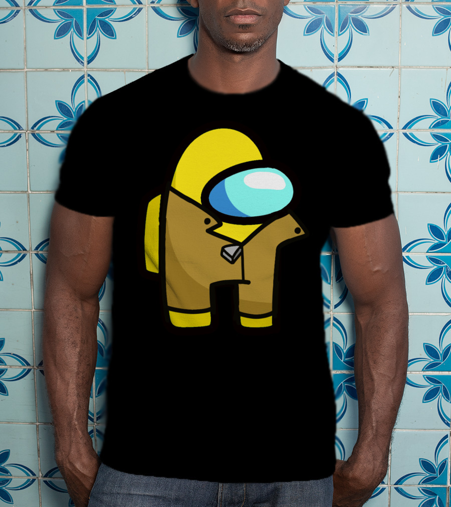 Among Us Character Yellow Detective Crewmate T-Shirt