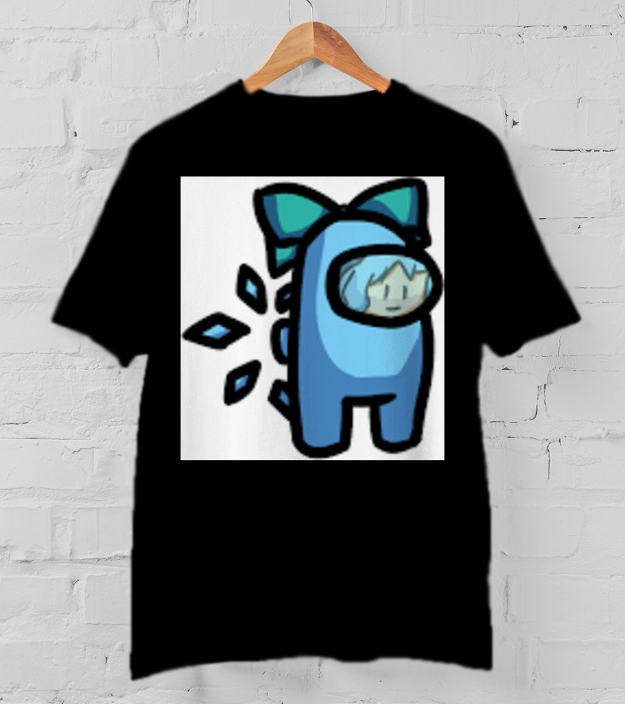 Among Us Blue Crewmate With Bow Gamer Girl T-Shirt