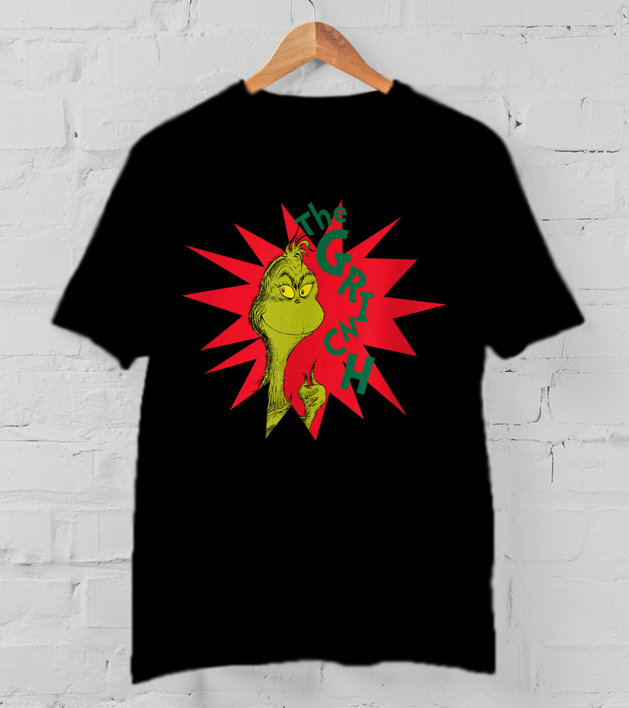 The Grinch Burst Dr. Seuss Starburst T-Shirt