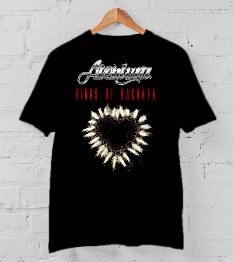 Aventura Kings Of Bachata Heart T-Shirt