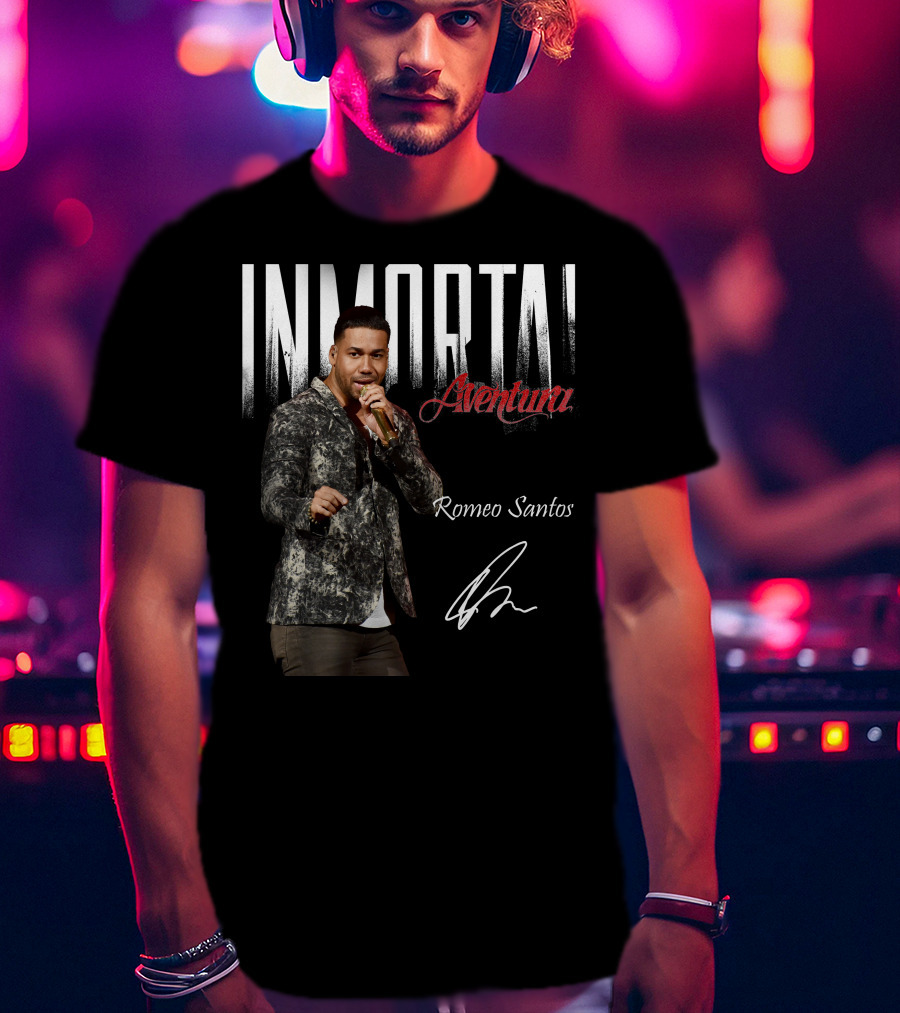 INMORTAL Aventura Romeo Santos Signature T-Shirt