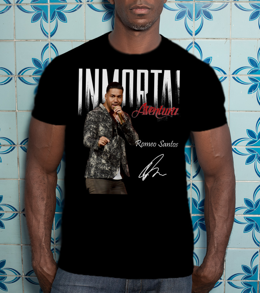 INMORTAL Aventura Romeo Santos Signature T-Shirt