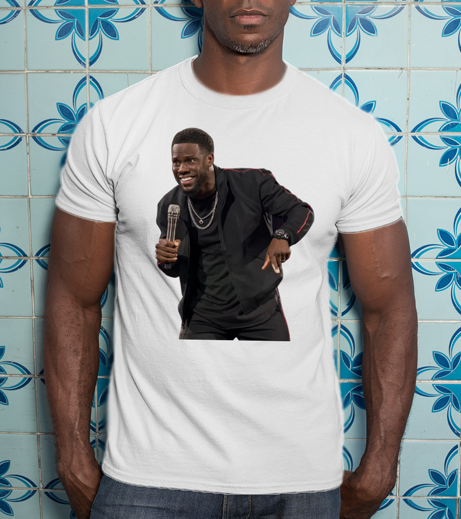 Kevin Hart Stand-Up Comedy Performance With Microphone T-Shirt