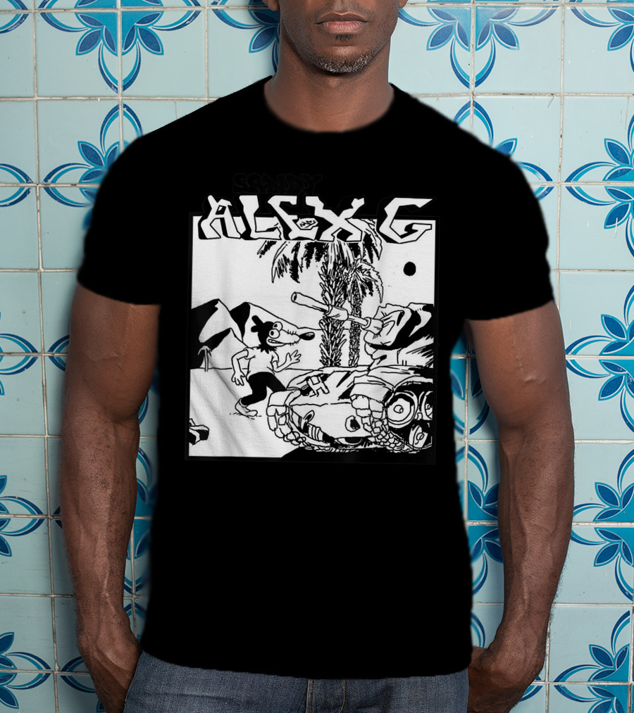 Sandy Alex G Cartoon Tank Forest Scene T-Shirt