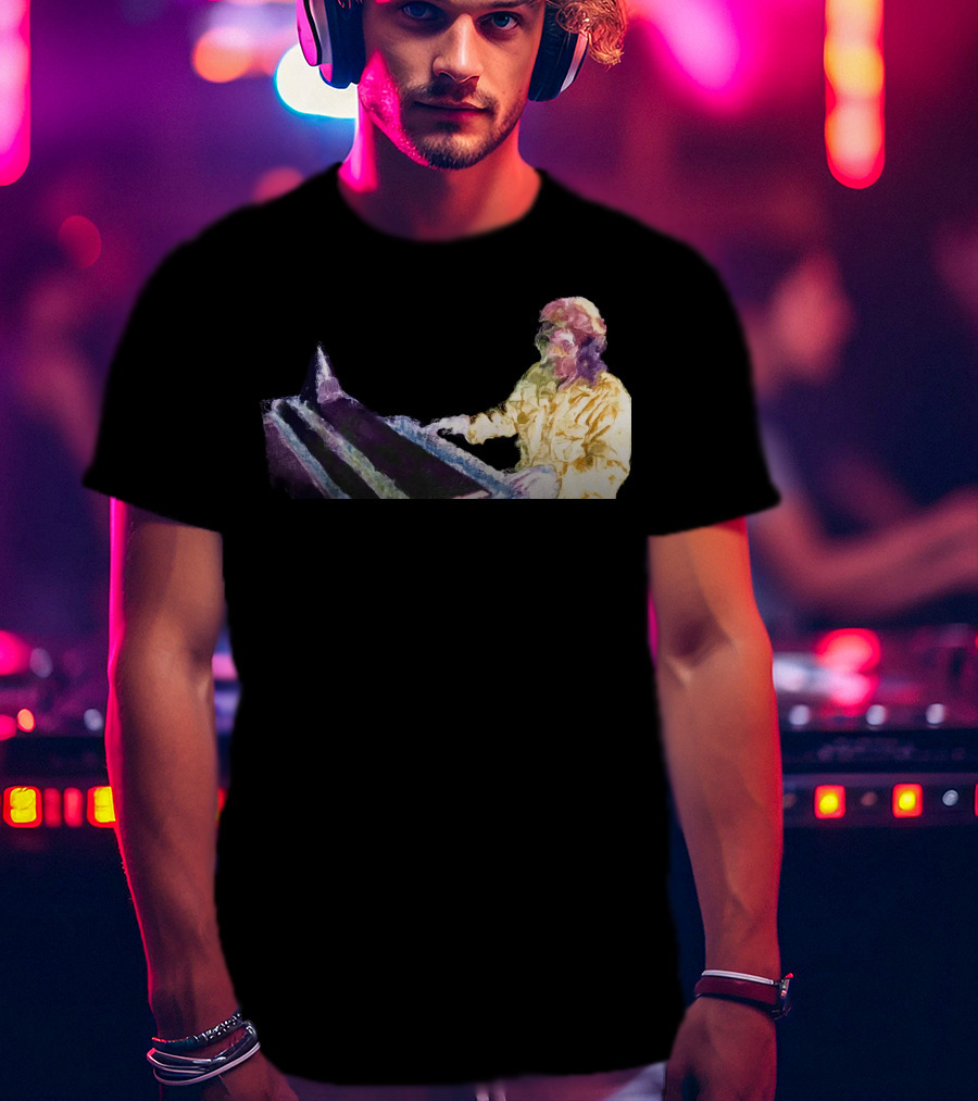 Get High Psychedelic Piano Player T-Shirt
