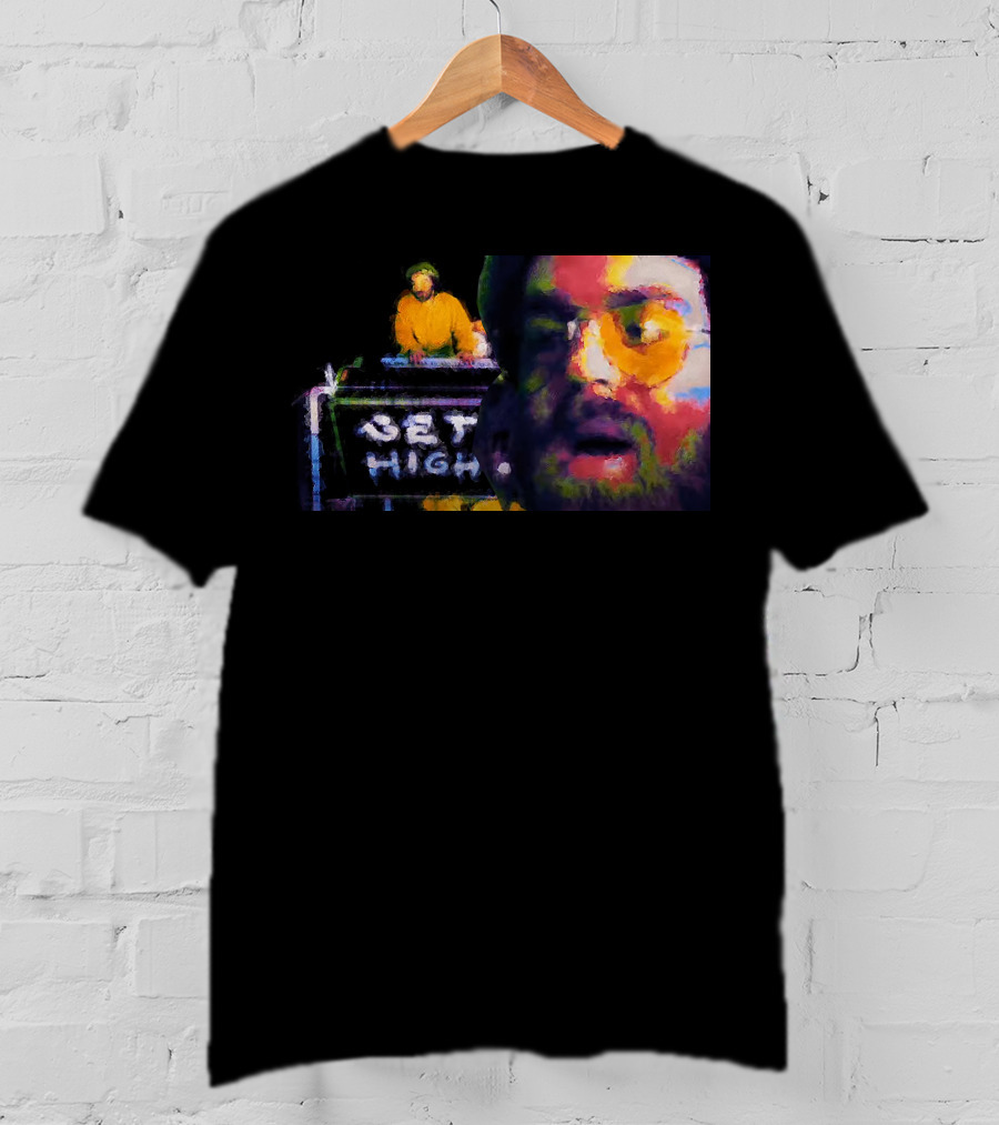 Get High Colorful Portrait And DJ Booth T-Shirt