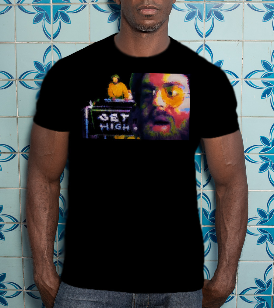 Get High Colorful Portrait And DJ Booth T-Shirt