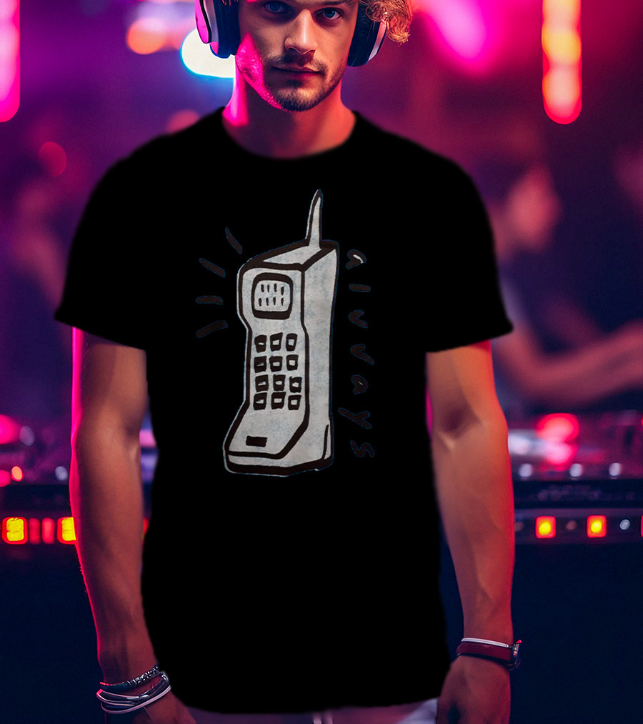 Alvvays Vintage Cellphone Retro Influence T-Shirt