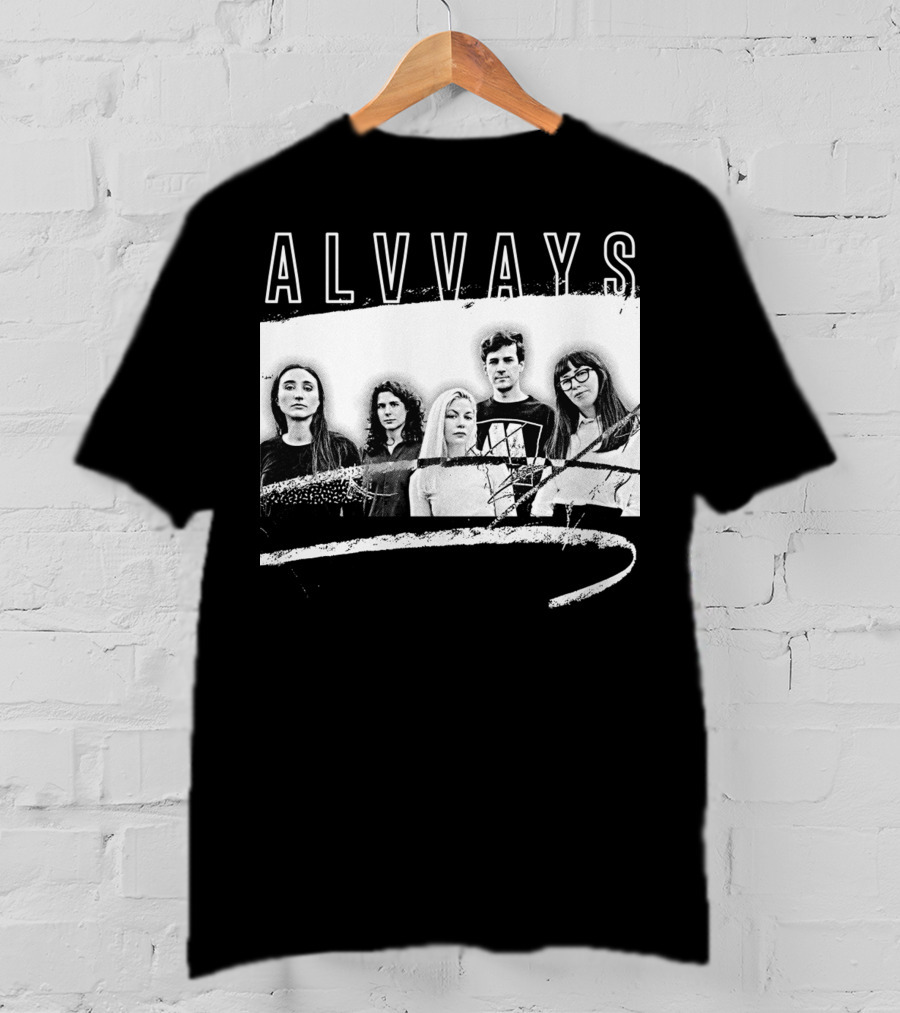 ALVVAYS Black And White Band T-Shirt