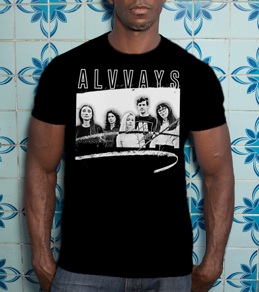 ALVVAYS Black And White Band T-Shirt