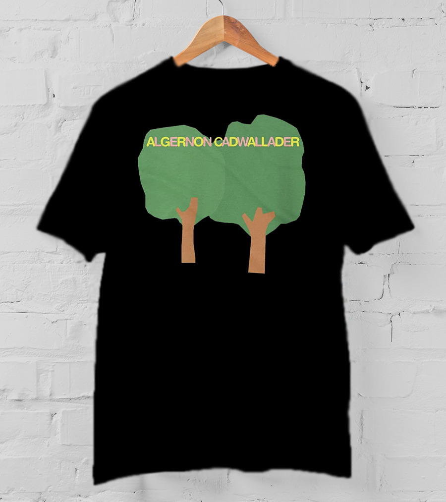 ALGERNON CADWALLADER Two Green Trees With Brown Trunks On A T-Shirt