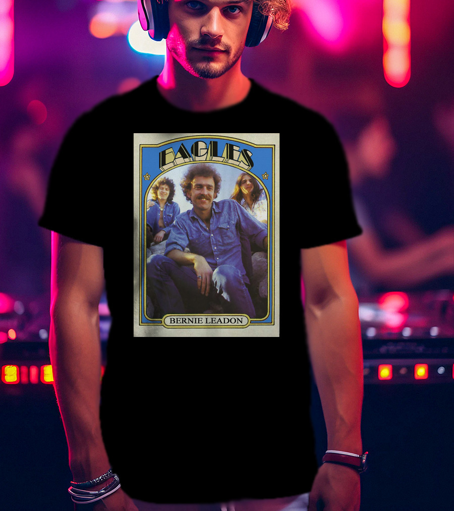 Eagles Bernie Leadon Vintage Card T-Shirt