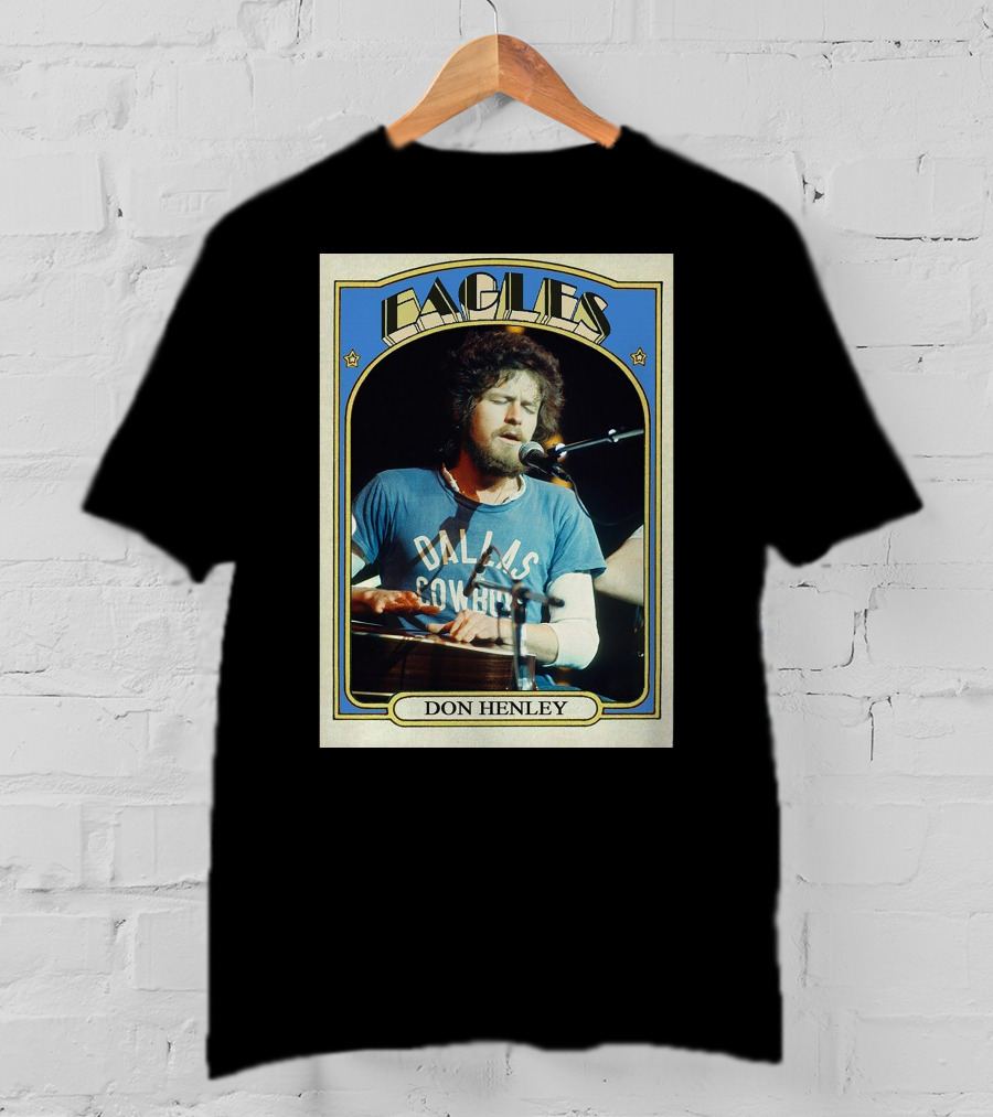 Eagles Don Henley Vintage Dallas Cowboys Card T-Shirt