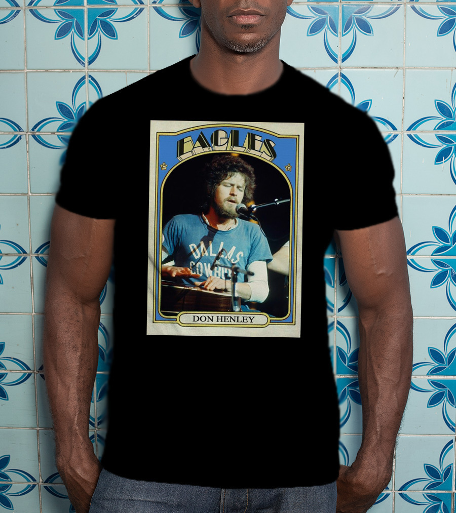 Eagles Don Henley Vintage Dallas Cowboys Card T-Shirt
