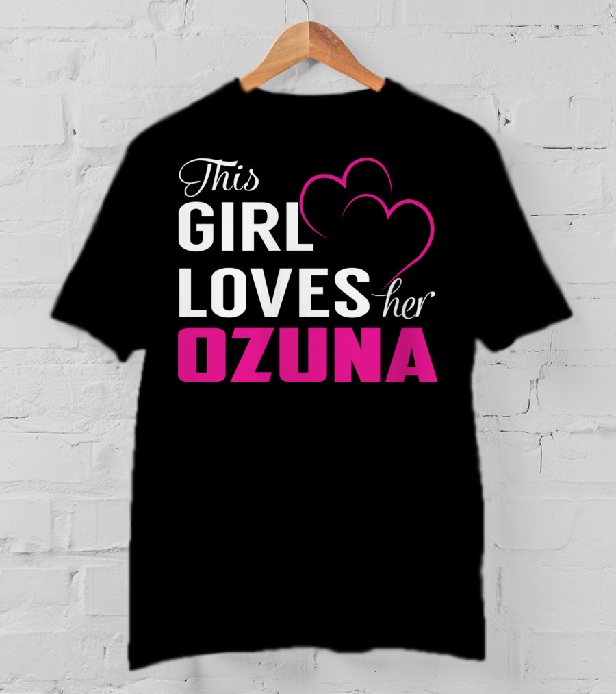 This Girl Loves Her OZUNA Heart T-Shirt