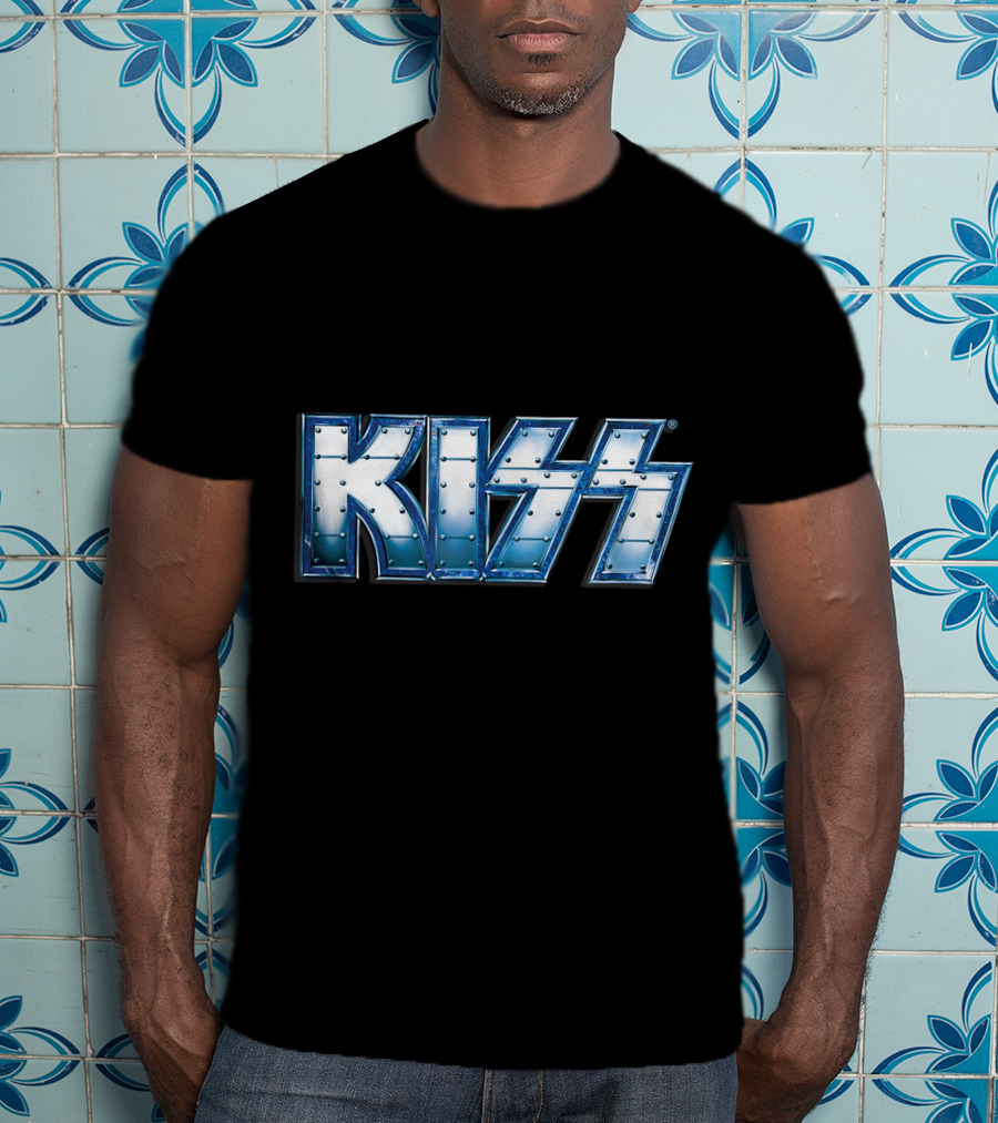 KISS Blue Steel Rivet T-Shirt