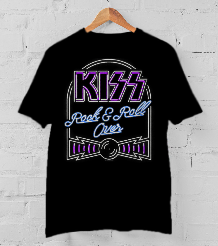 KISS Rock And Roll Over Neon T-Shirt