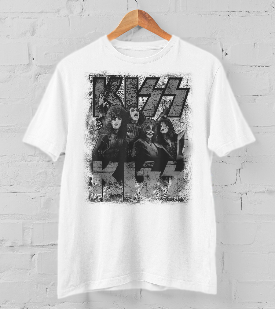 KISS Scratch Band Members Posing T-Shirt