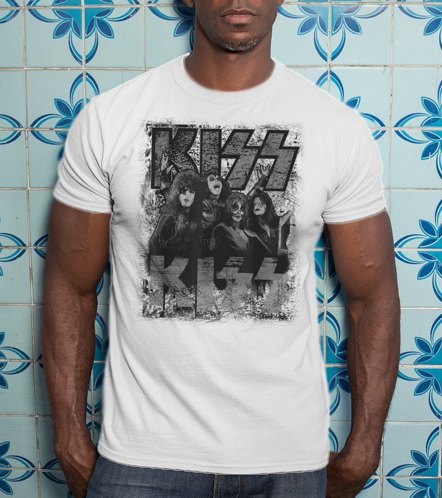 KISS Scratch Band Members Posing T-Shirt