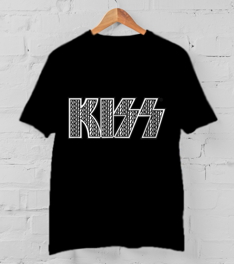 KISS Static Logo Iconic Bold Pattern T-Shirt