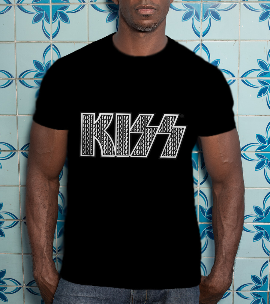KISS Static Logo Iconic Bold Pattern T-Shirt