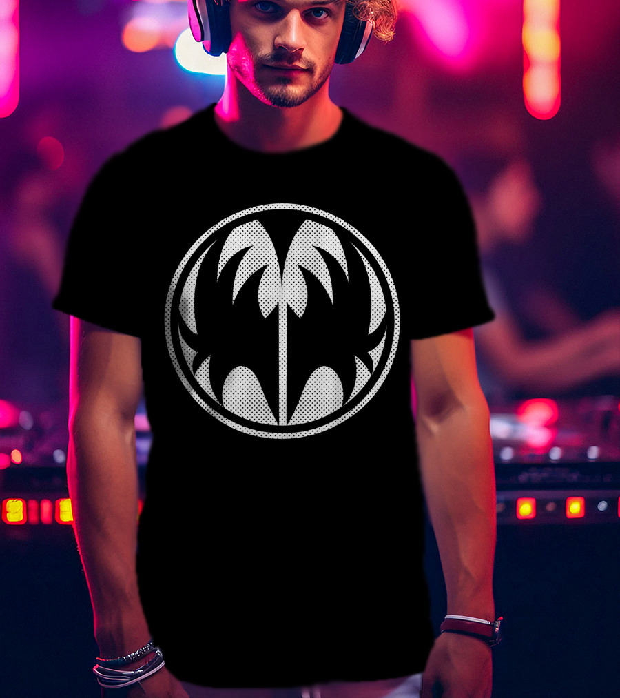 KISS The Demon Palm Tree Circle T-Shirt