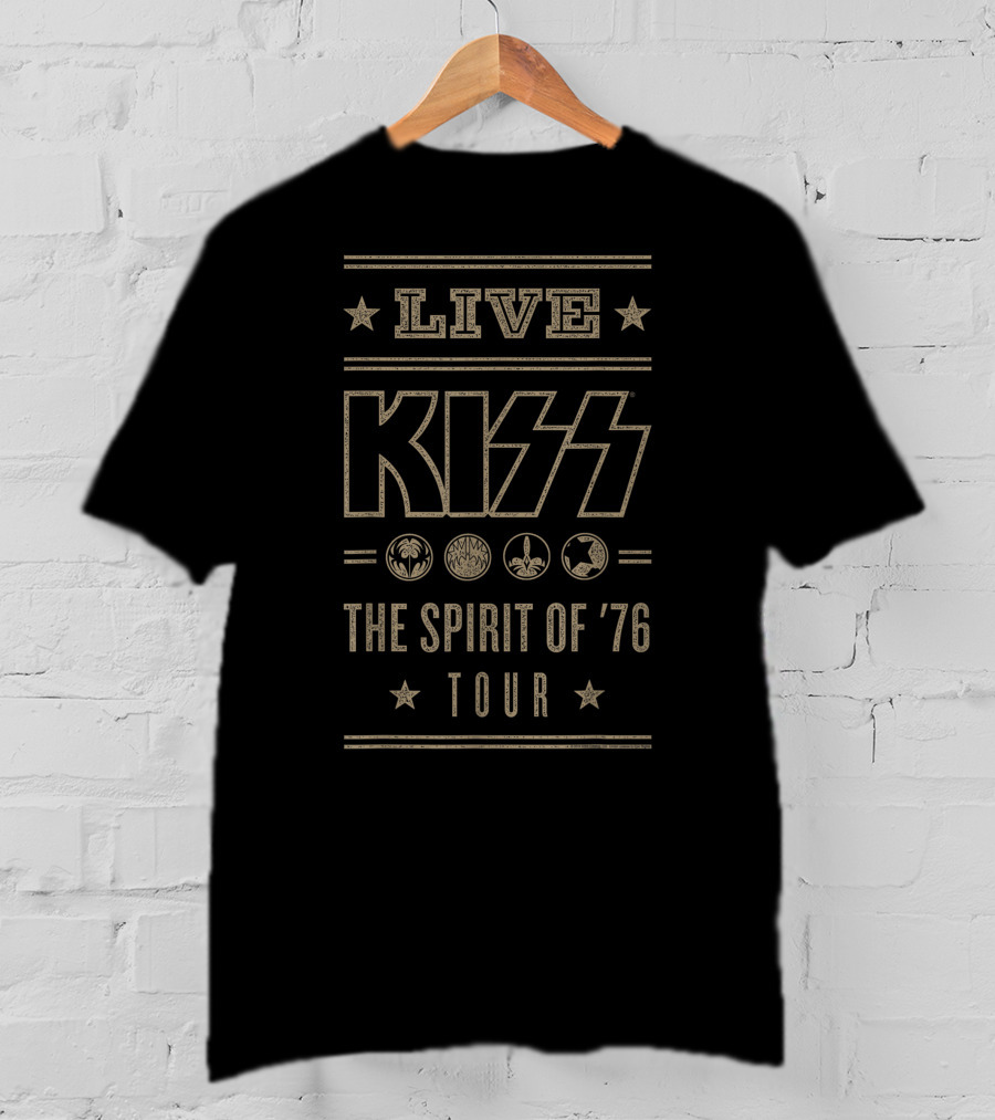 LIVE KISS The Spirit Of '76 Tour T-Shirt