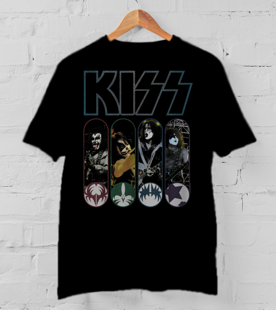 KISS Worldwide Band Members Iconic Makeup T-Shirt