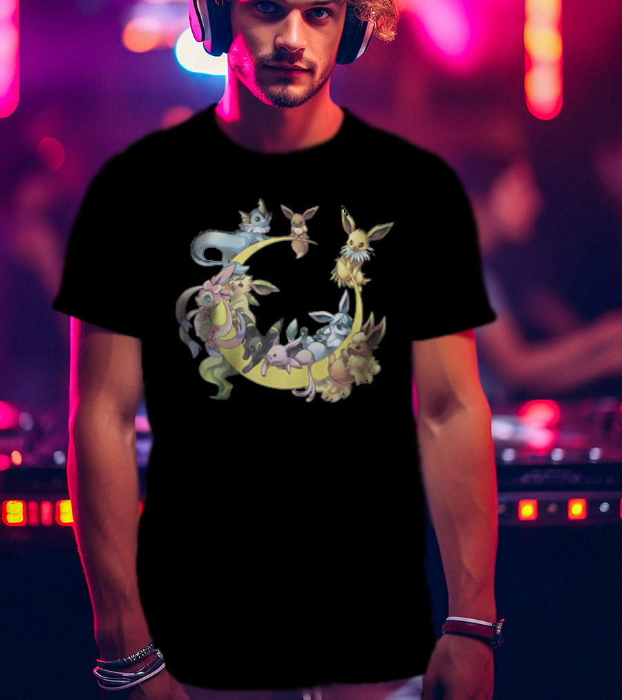 Eevee Evolutions Circle - Cool Pokemon T-Shirt