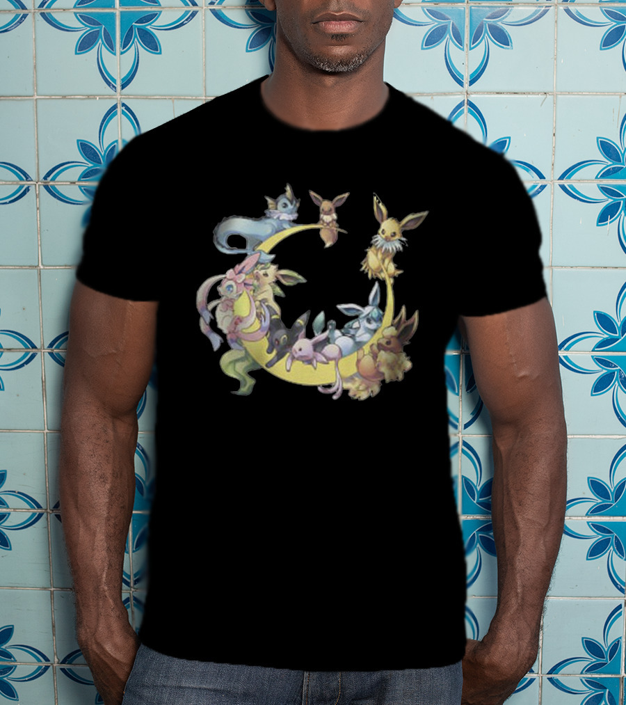 Eevee Evolutions Circle - Cool Pokemon T-Shirt