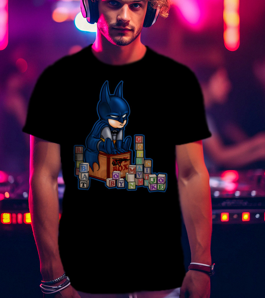 Cool Gotham Batman Blocks Joker Toy Box T-Shirt