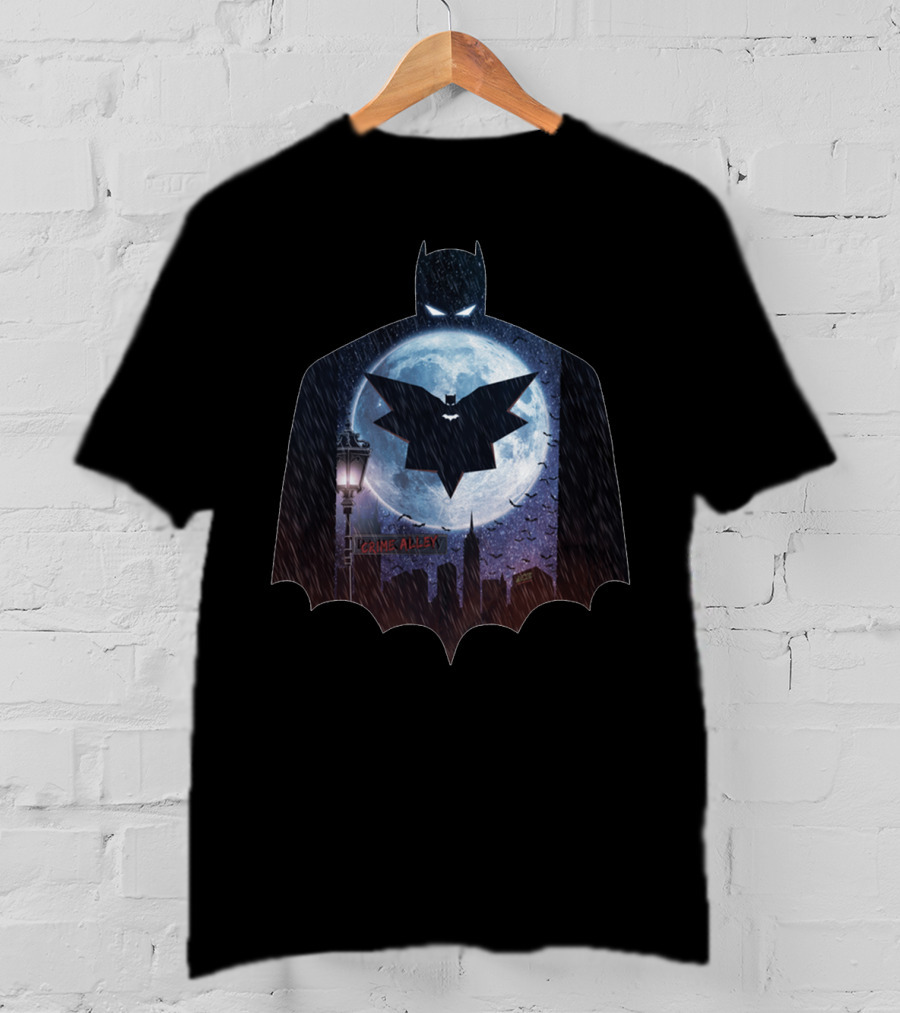 Batman Gotham Crime Alley Moon Dark Knight T-Shirt