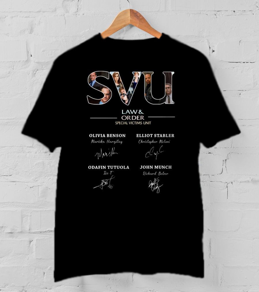 Svu Law And Order Special Victims Unit Olivia Benson Elliot Stabler Odafin Tutuola John Munch T-Shirt