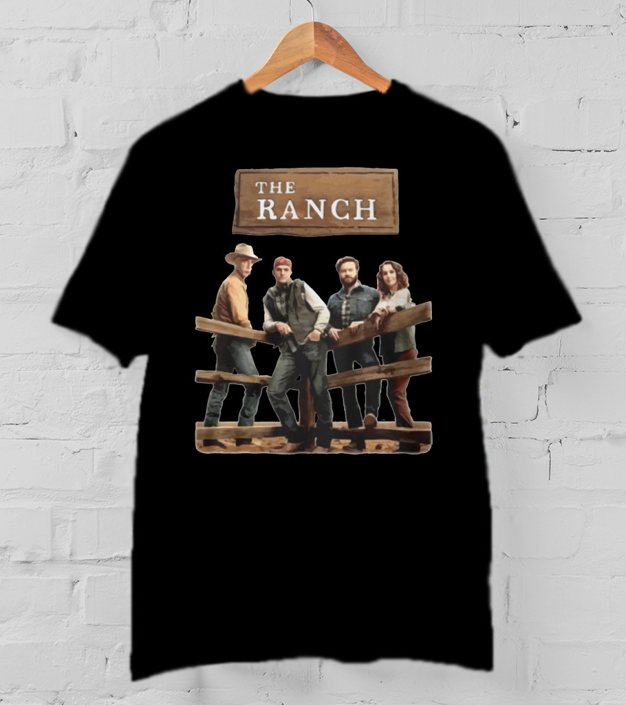 THE RANCH TV Show Cast Standing By Fence T-Shirt