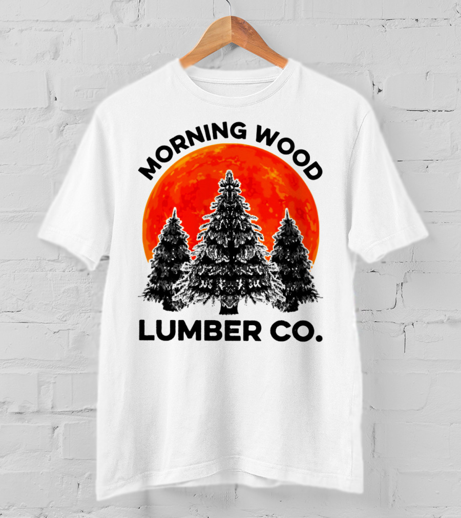 Morning Wood Lumber Co Sunlit Forest Scene T-Shirt