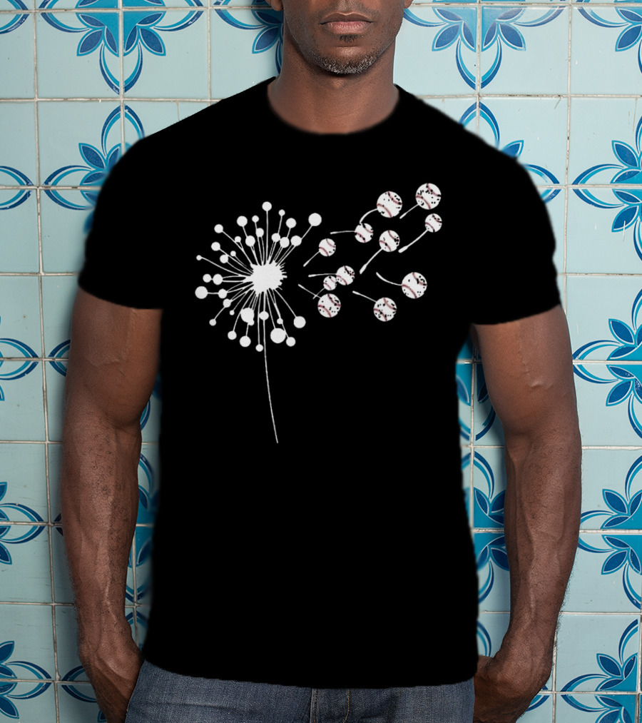 Dandelion Baseball Balls Dispersion Fun T-Shirt